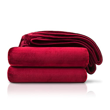 Amago - Kuscheldecke, Cashmere-Feeling, 180 x 220 cm - Bordeaux im Sale